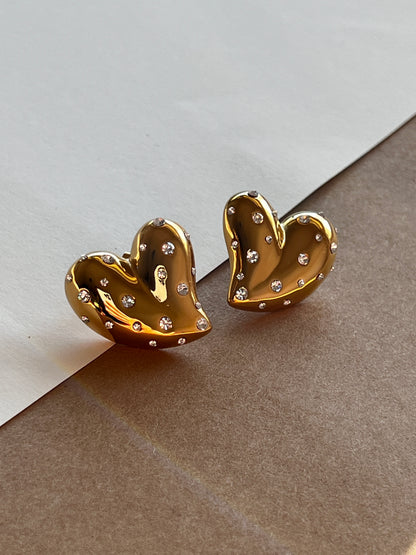 Heart Diamond Earring