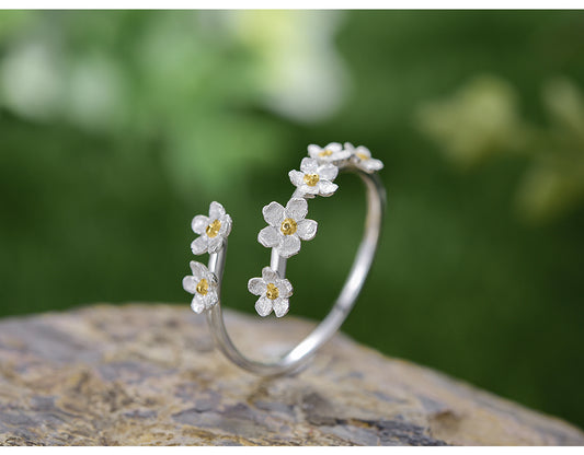 Flower Adjustable Rings